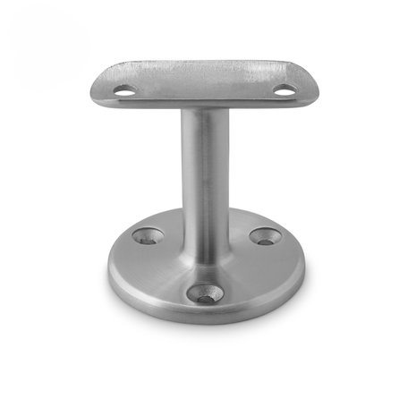 Main courante inox - ronde - avec supports de type 4 - pour l'extérieur - Rampe escalier acier inoxydable 316 brossé