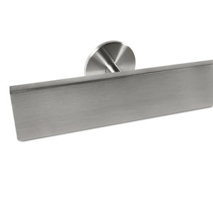 Main courante inox - rectangulaire (50x10 mm) - avec supports de type 5