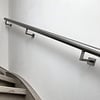 Main courante inox - ronde - avec supports de type 11 - Rampe escalier acier inoxydable 304 brossé