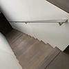 Main courante inox - rectangulaire (40x10 mm) - avec supports de type 11 - Rampe escalier acier inoxydable 304 brossé