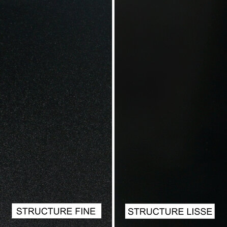 Main courante noire (revêtue) - rectangulaire (40x15 mm) - avec supports de type 7 - Rampe escalier acier thermolaqué noir - RAL 9005