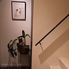 Main courante noire (revêtue) - rectangulaire (40x15 mm) - Rampe escalier acier thermolaqué noir - RAL 9005