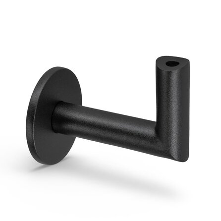 Support main courante noir - type 3 luxueux - rond - pour une rampe escalier ronde - acier thermolaqué noir - RAL 9005 Support main courante noir - type 3 luxueux - rond - pour une rampe escalier ronde - acier thermolaqué noir - RAL 9005