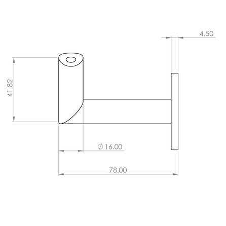 Main courante laiton (revêtue) - ronde - avec supports de type 3 luxueux - Rampe escalier acier thermolaqué à l'aspect laiton / doré