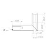 Main courante laiton (revêtue) - ronde fine - avec supports de type 3 luxueux - Rampe escalier acier thermolaqué à l'aspect laiton / doré