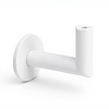 Support main courante blanc - type 3 luxueux - rond - pour une rampe escalier ronde - acier thermolaqué blanc - RAL 9016, 9010 ou 9001
