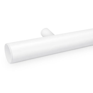 Main courante blanche - ronde - avec supports de type 14