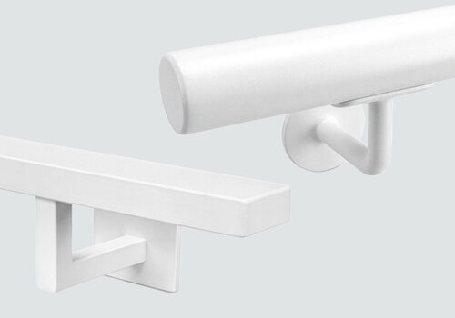 Main courante blanche