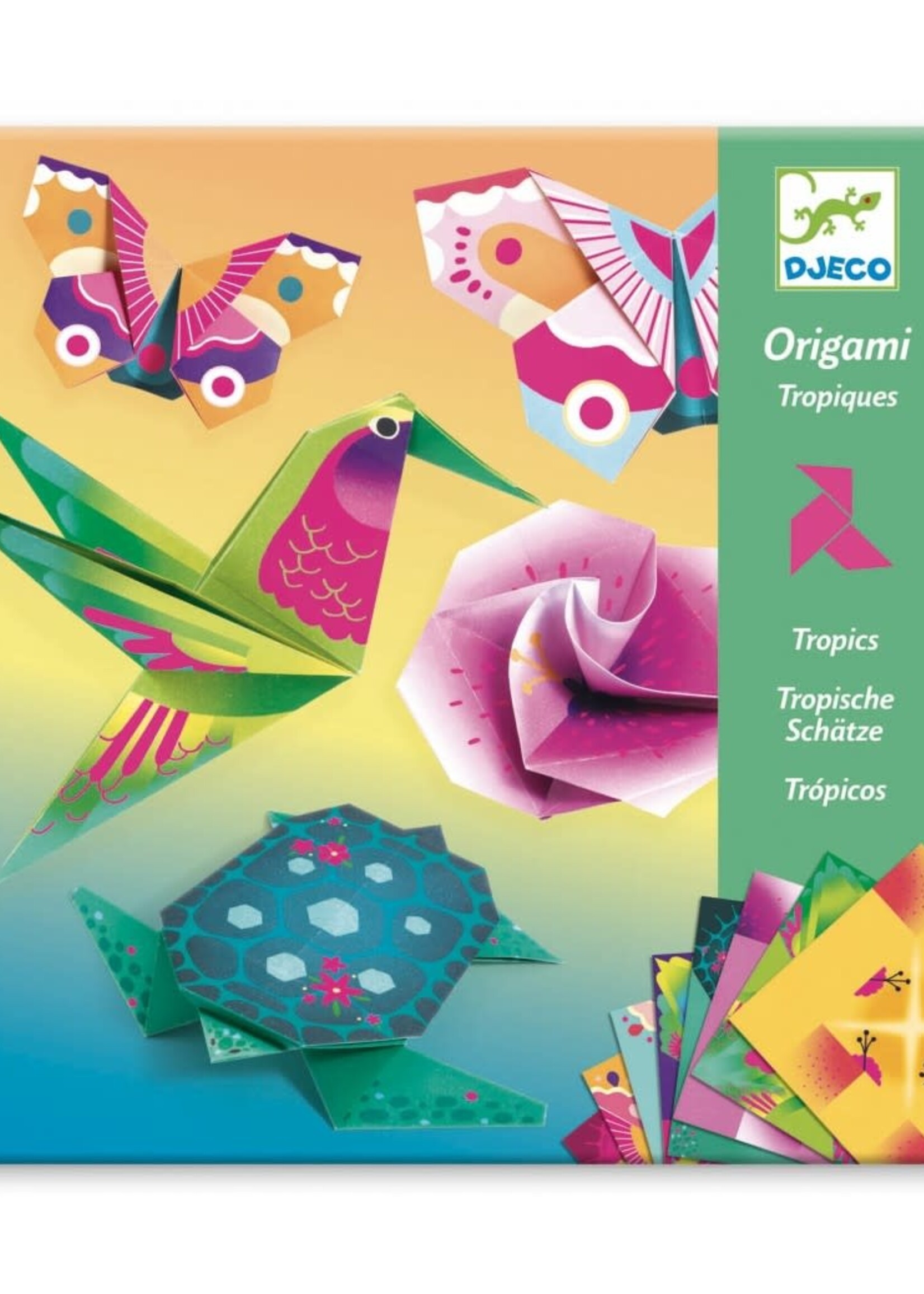 Djeco Djeco - Origami niveau 3 Tropische dieren