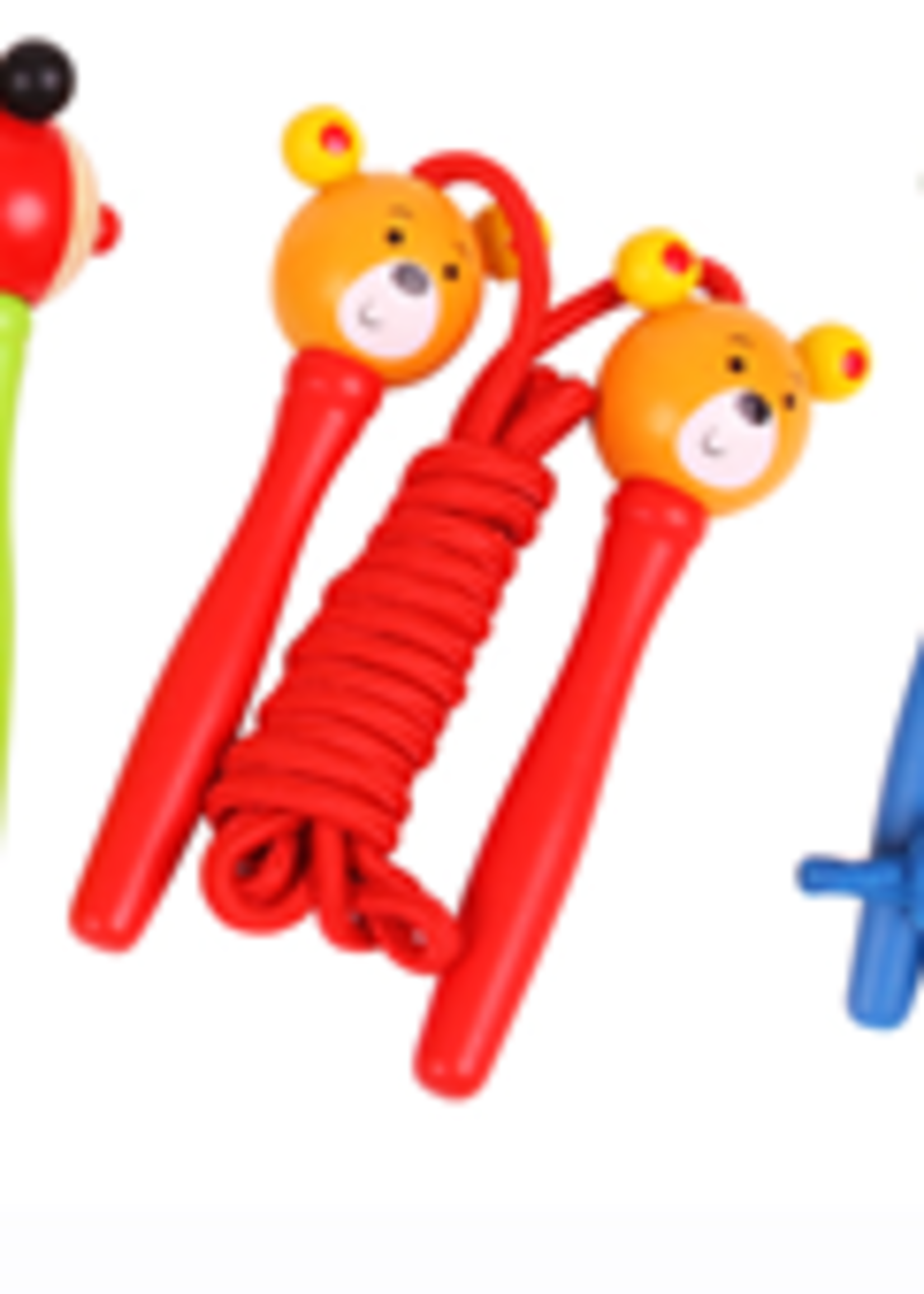 Bigjigs Toys Big Jigs Springtouw Beertje rood