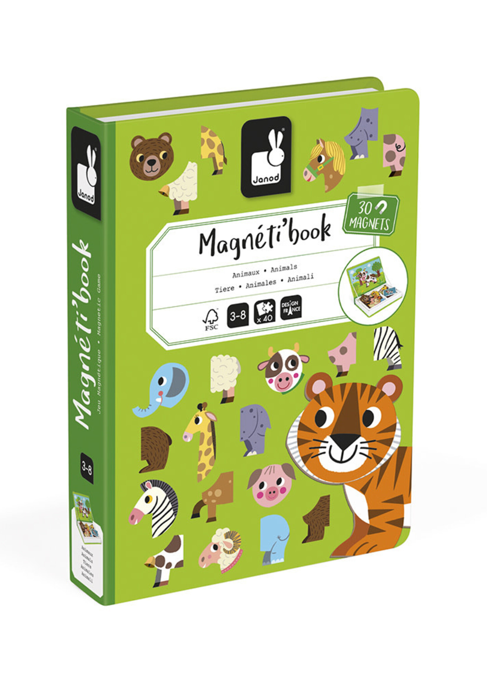 Janod Janod - magnetibook dieren