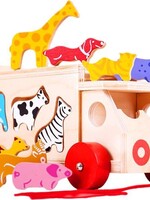 Bigjigs Toys bigjigs toys animal shape lorry