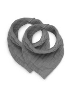 Jollein Jollein Bandana wrinkled cotton storm grey 2 pack