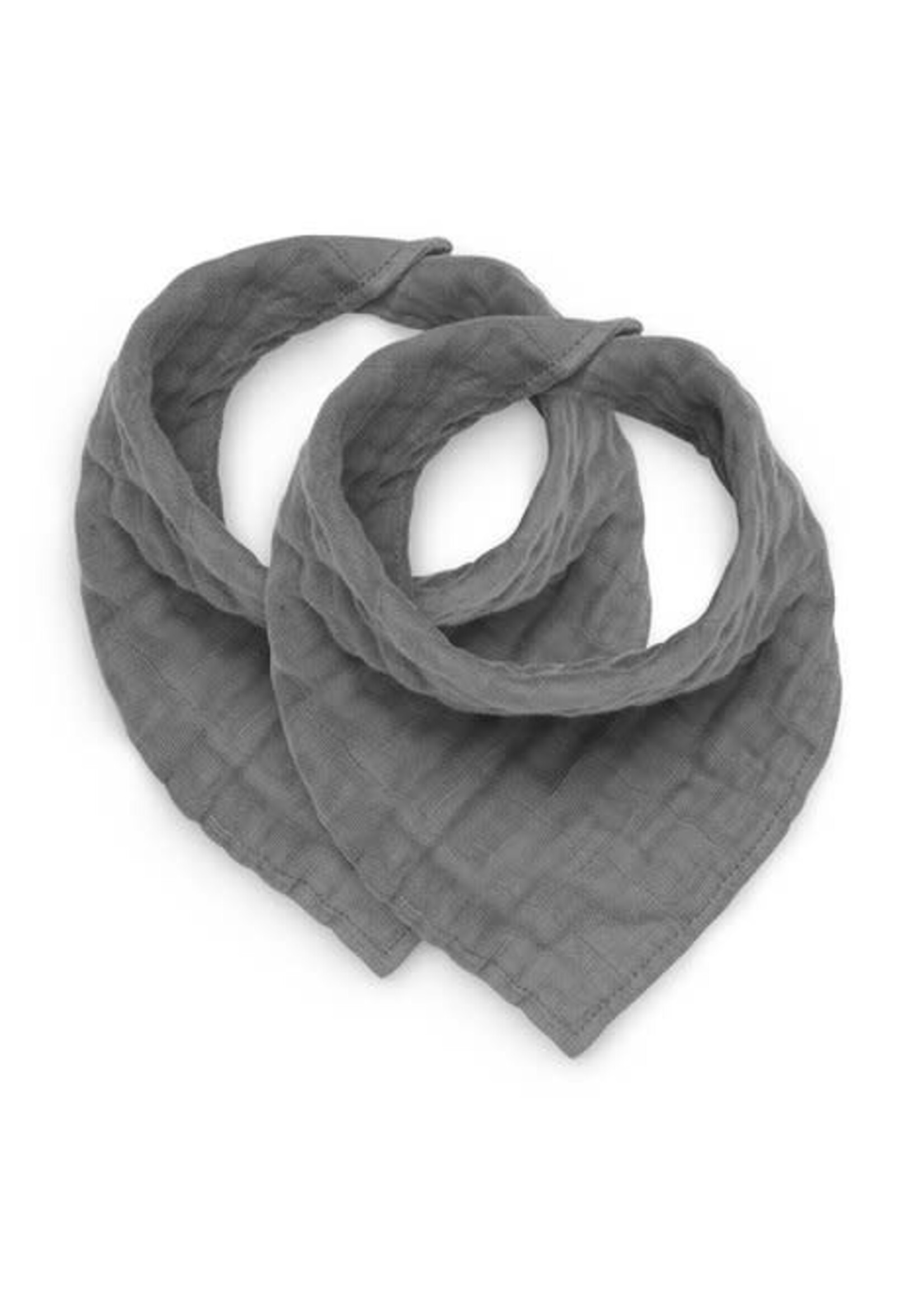 Jollein Jollein Bandana wrinkled cotton storm grey 2 pack