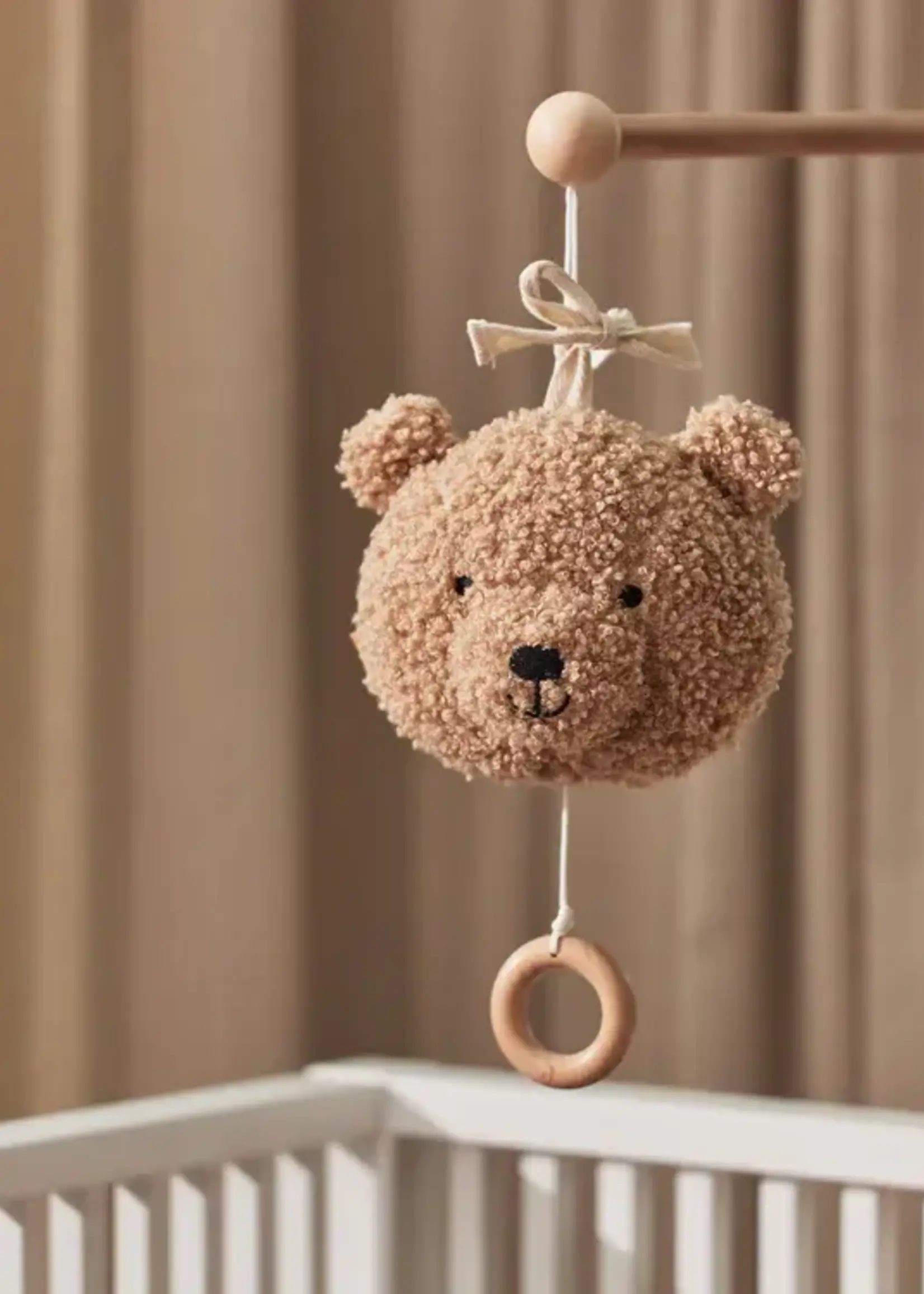 Jollein Jollein - muziekhanger teddy  bear biscuit