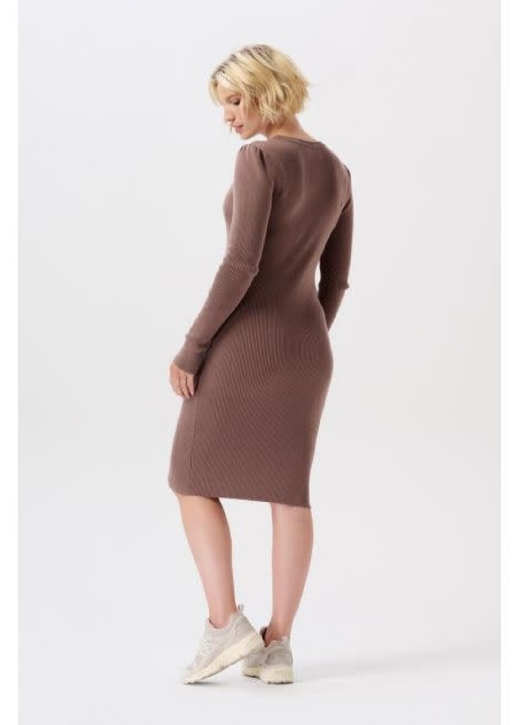 Noppies Noppies Vena Knit Dress ls Deep Taupe