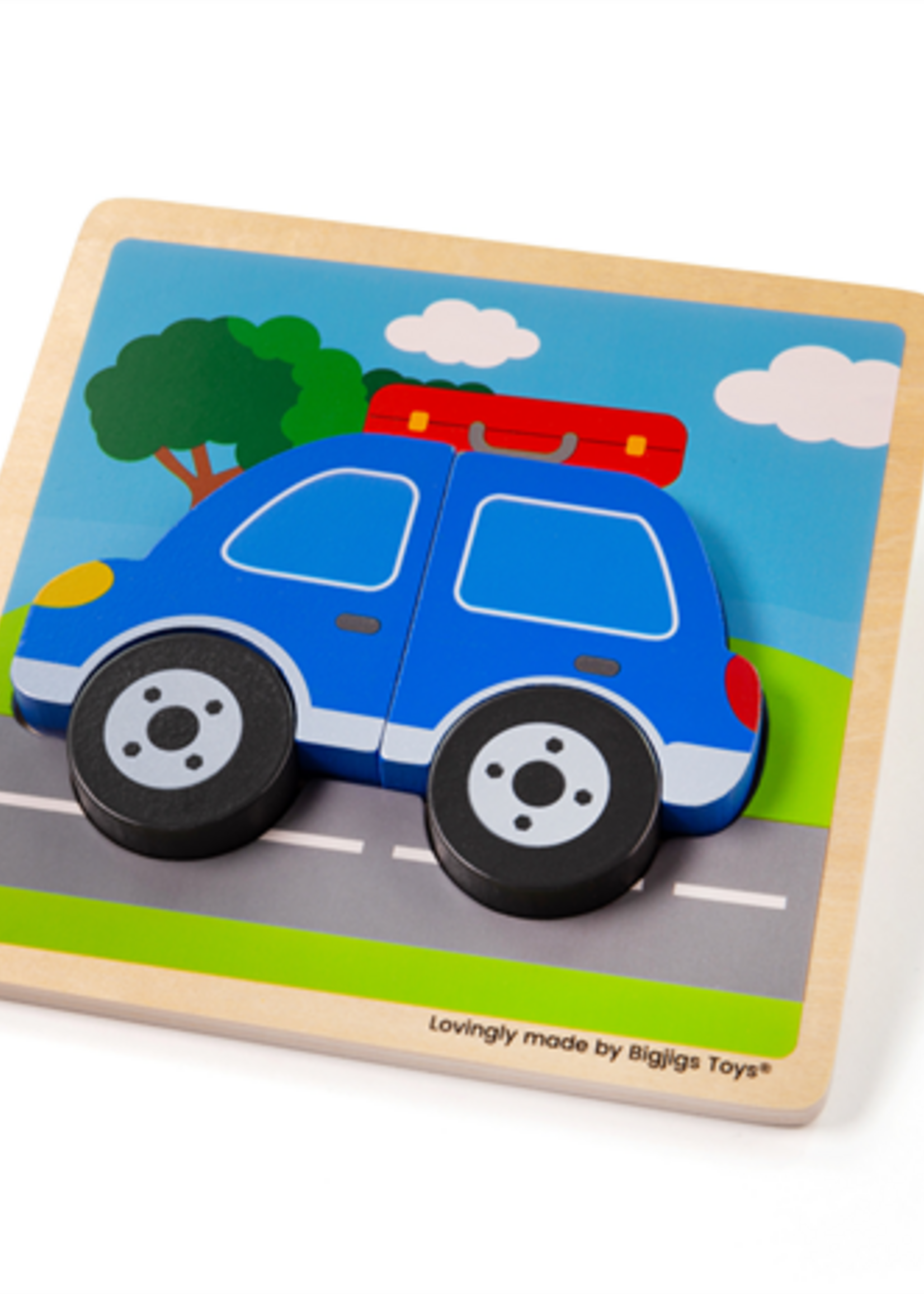 Bigjigs -puzzle car