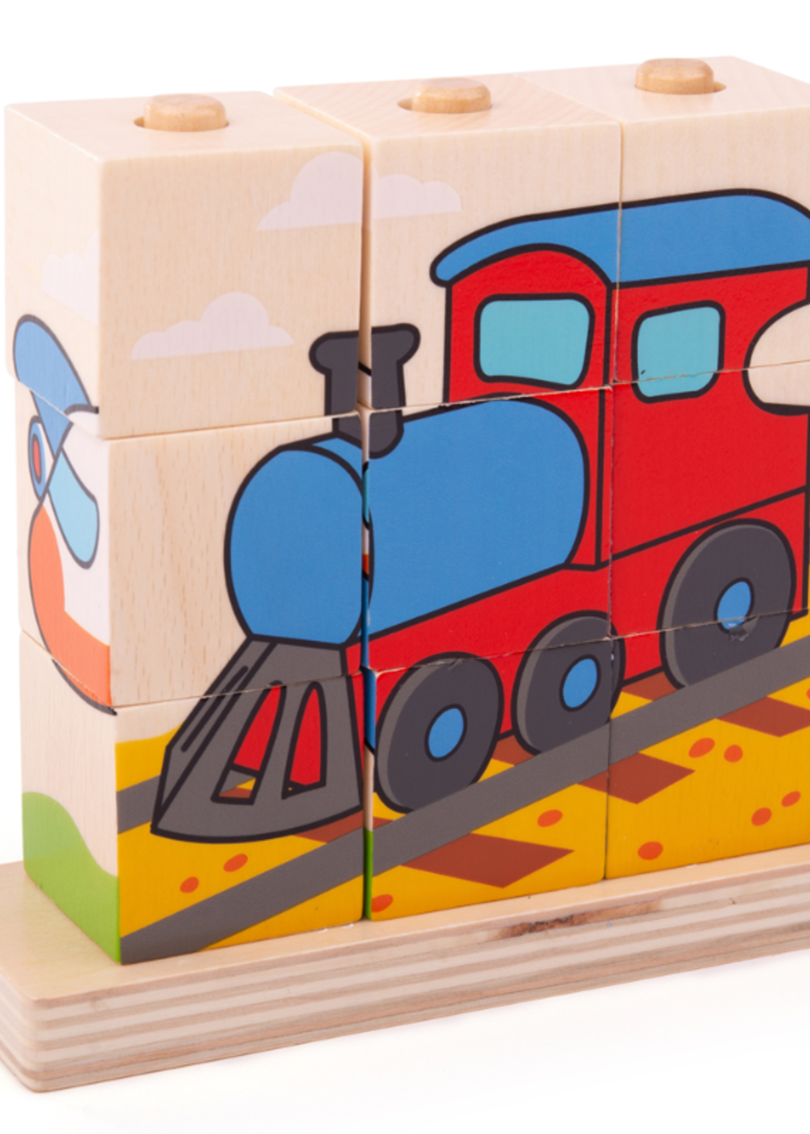 Bigjigs Toys Bigjigs - transport puzzle voertuigen