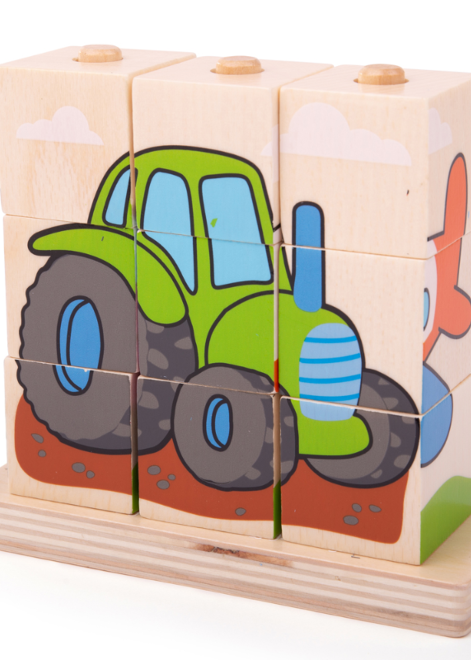 Bigjigs Toys Bigjigs - transport puzzle voertuigen