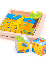 Bigjigs Toys Bigjigs - safari cube