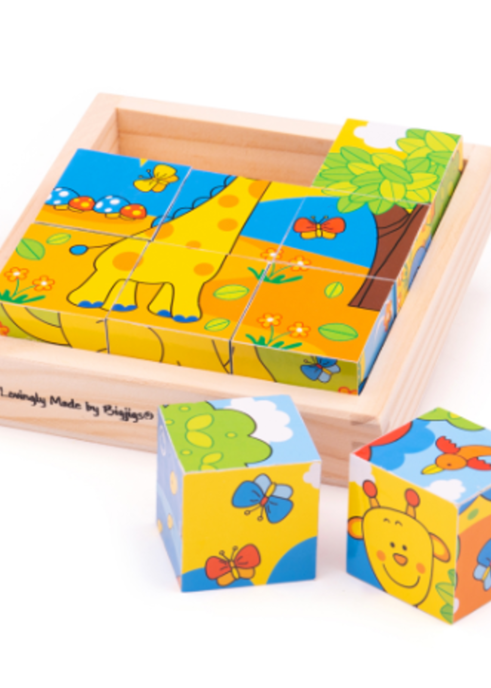 Bigjigs Toys Bigjigs - safari cube