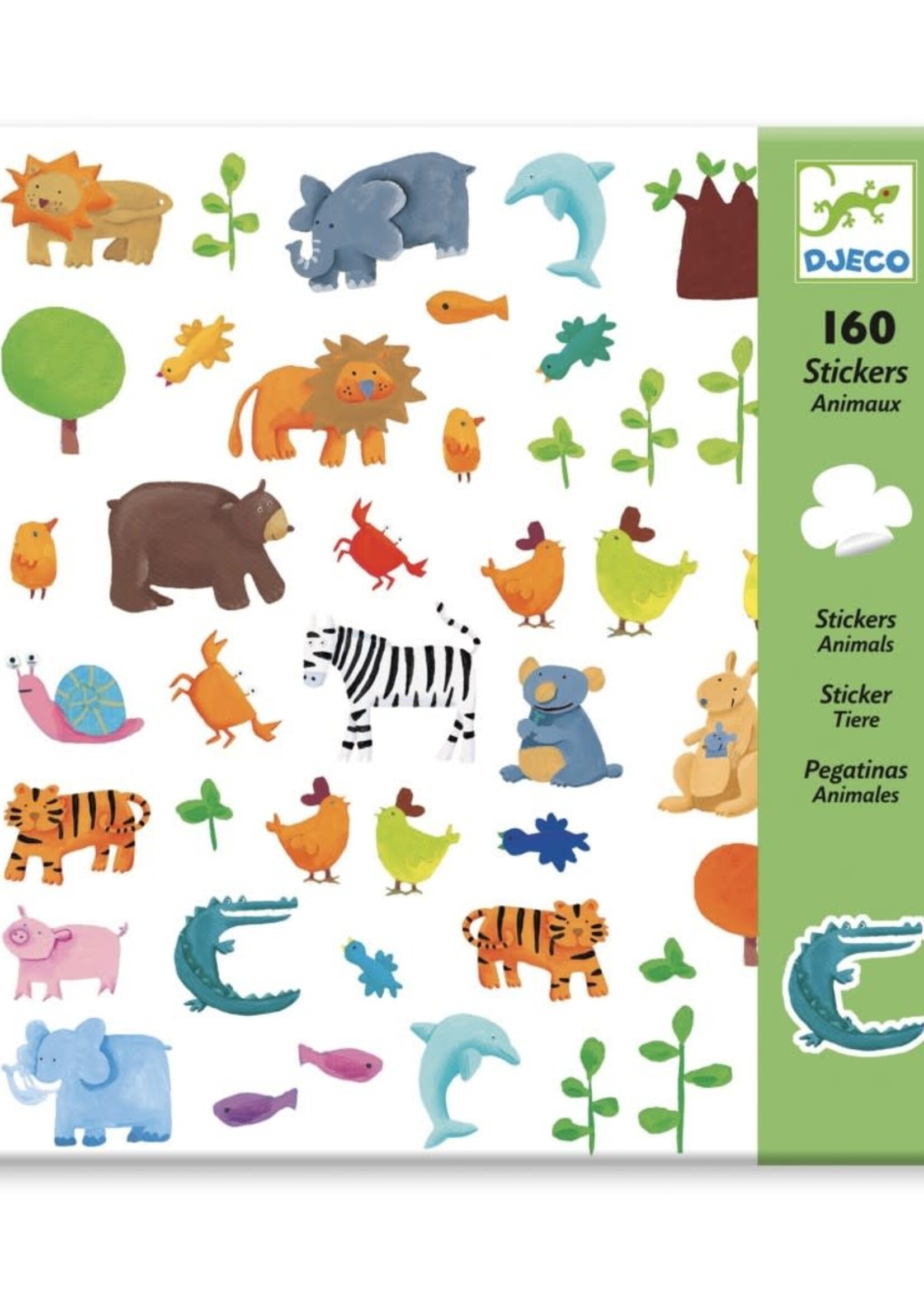 Djeco Djeco 160 stickers Dieren