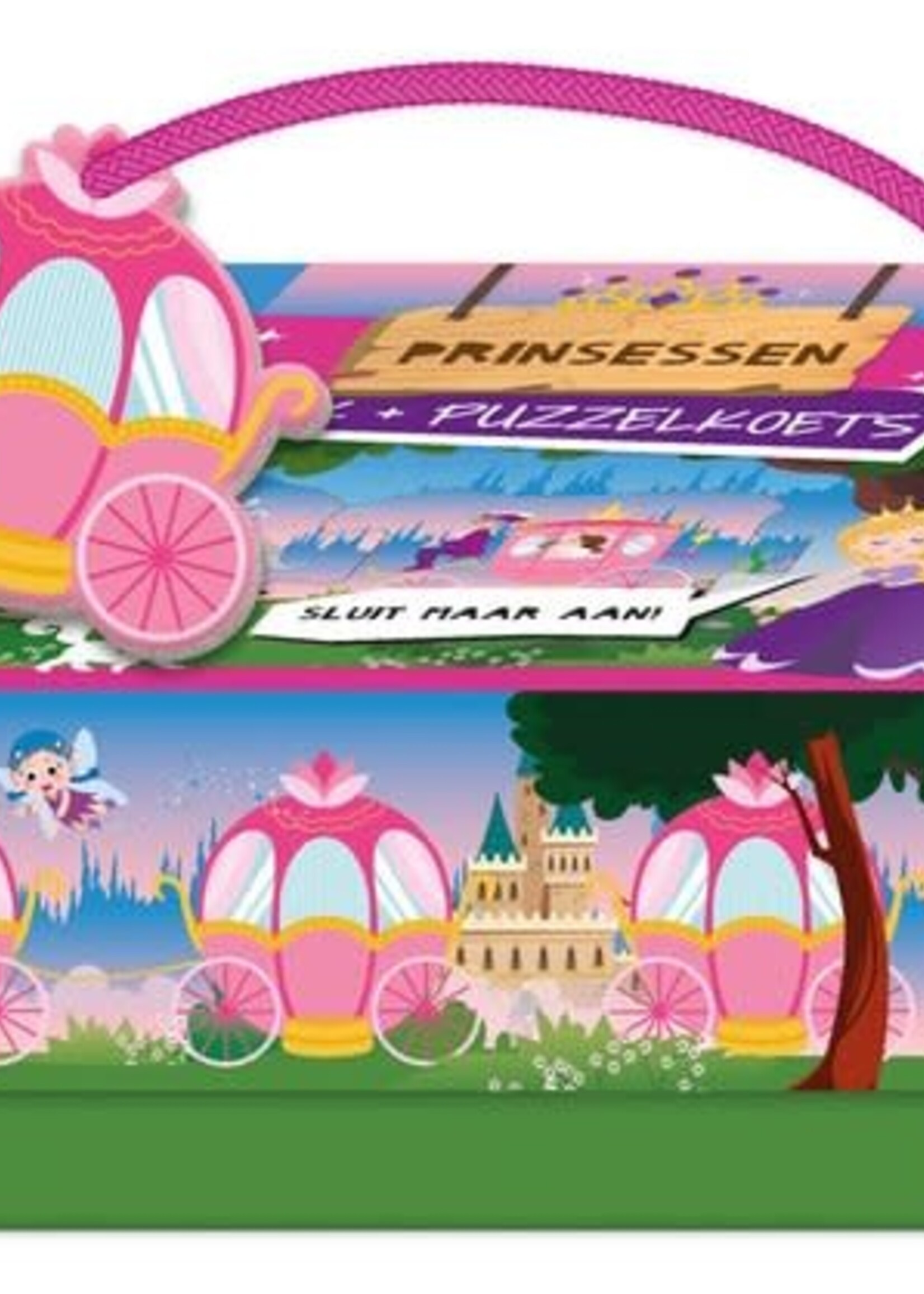 Lantaarn Lantaarn Boek + Puzzeltrein Prinsessen