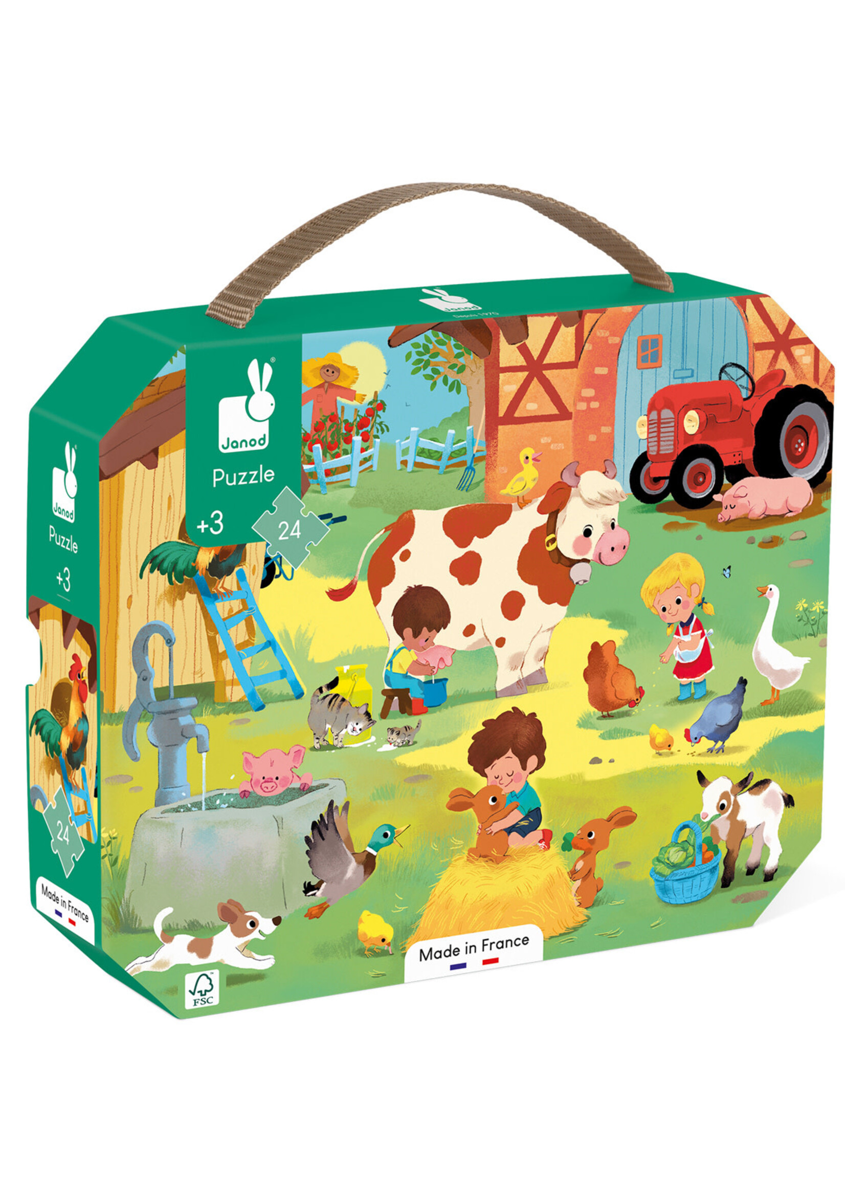 Janod Janod - puzzel op de boederij 24st