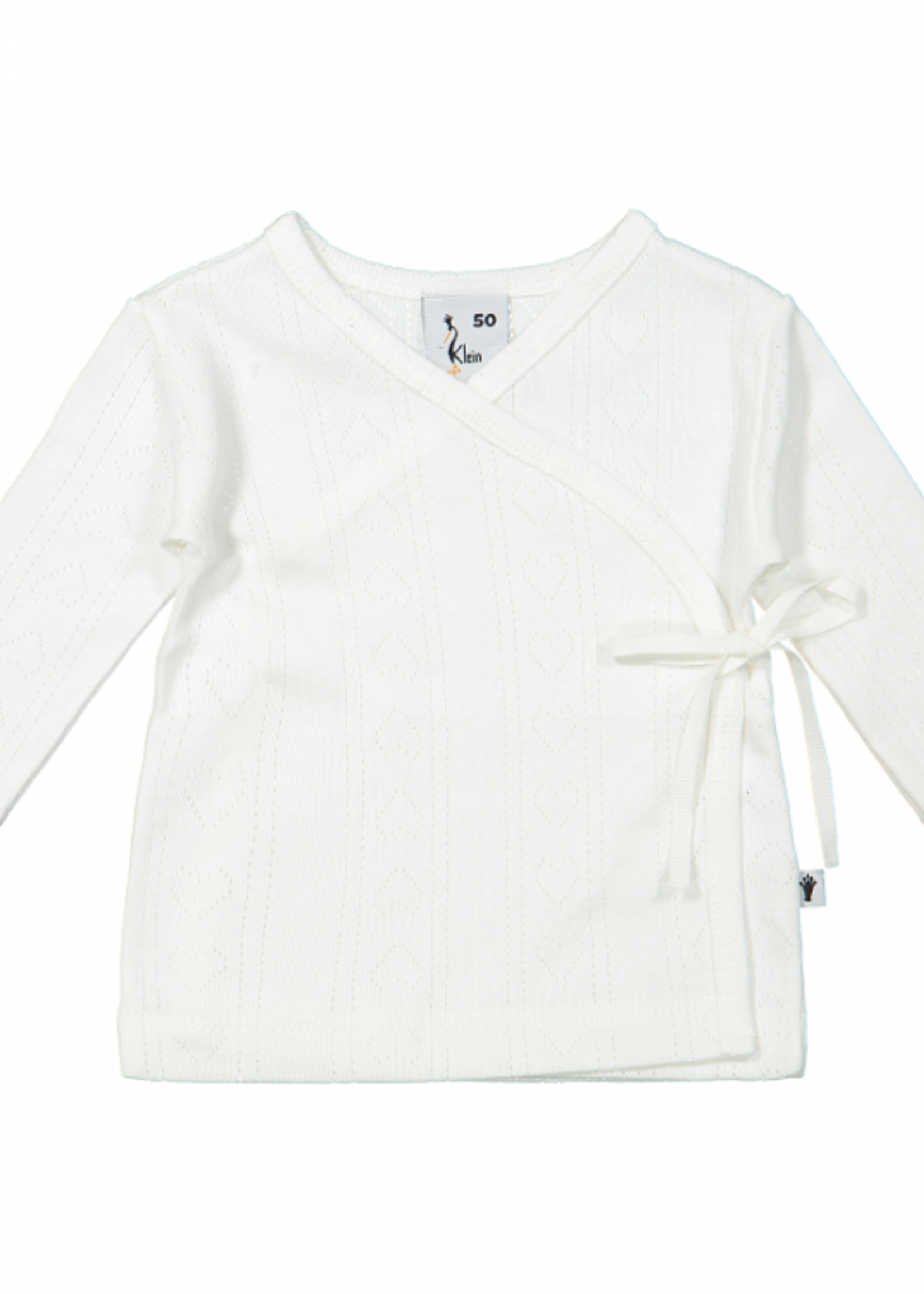 Klein Klein Wrap Top Jaquard Off White