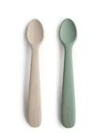Mushie Mushie  - silicone baby feeding spoons cambridge/shifting sand
