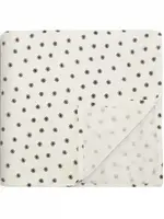 Mushie Mushie - swaddle black daisy 120x120