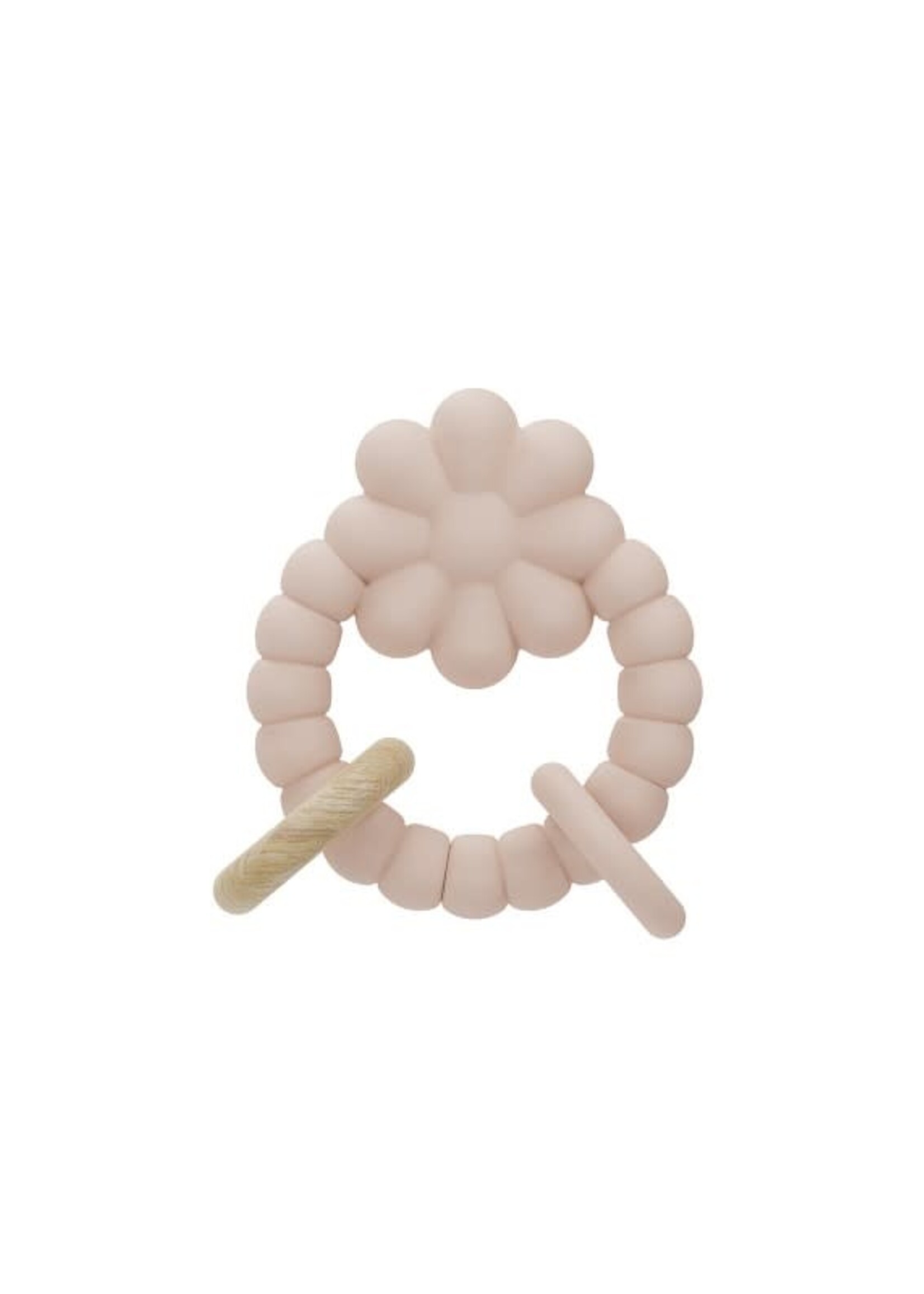 Label Label Label Label - siliconen teether flower pink