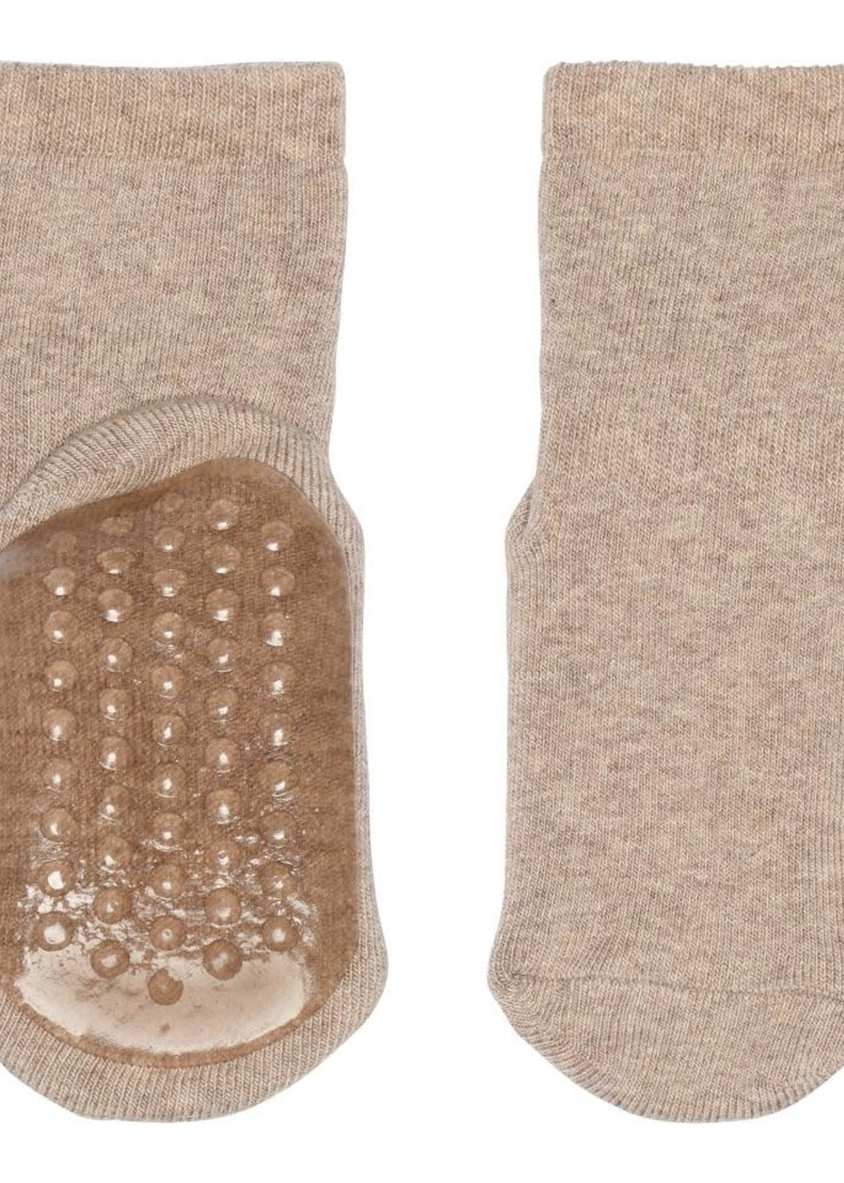 mp Denmark MP Denmark - anti-slip socks light brown melange - col489