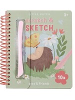 Little Dutch Little Dutch - kras- en schetsboek Rosa & friends