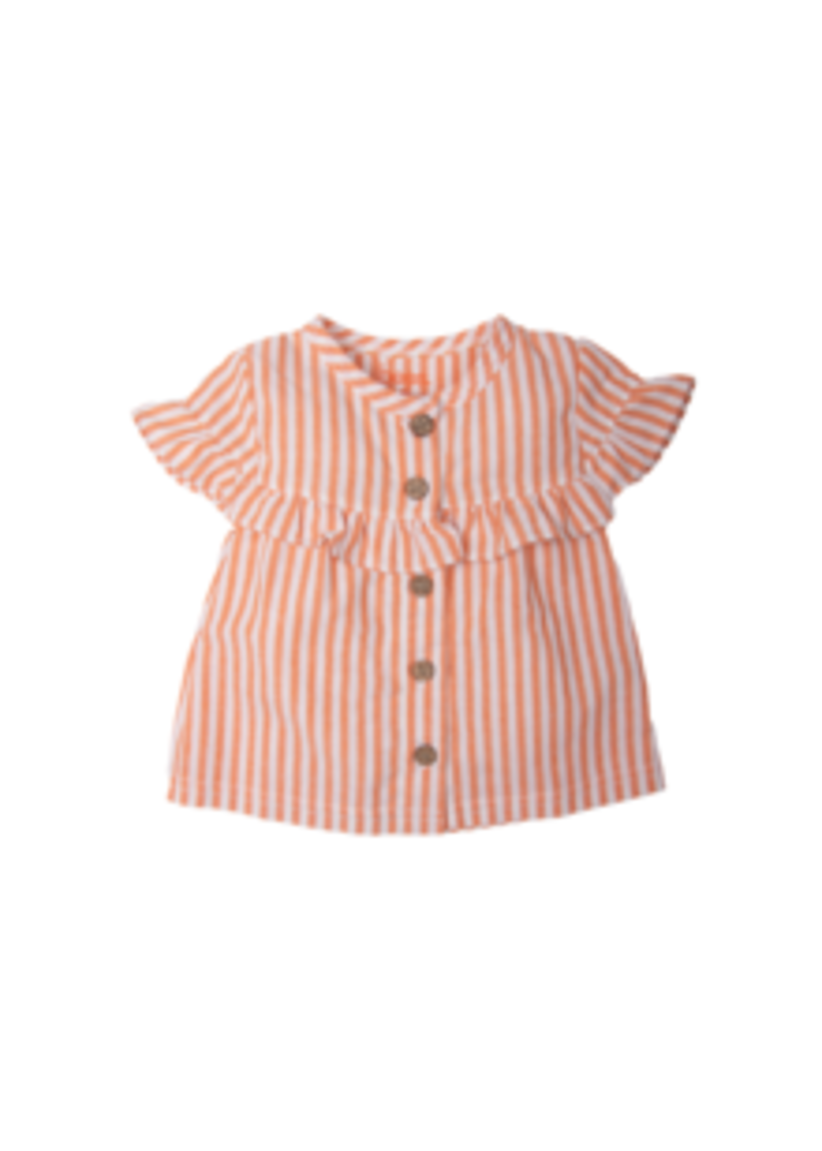 Bess Bess - blouse striped orange paradise