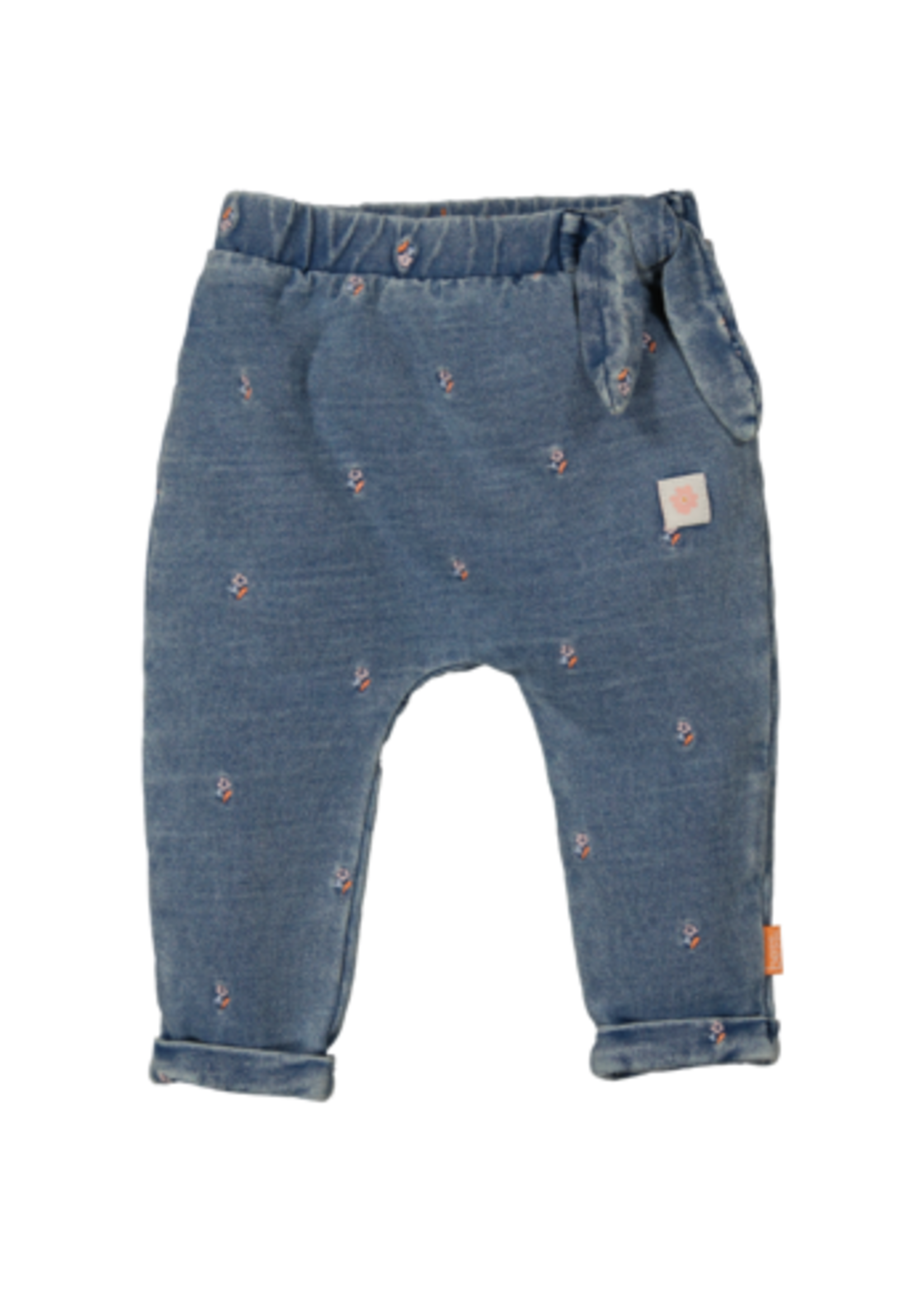 Bess Bess - pants denim embroidery flower