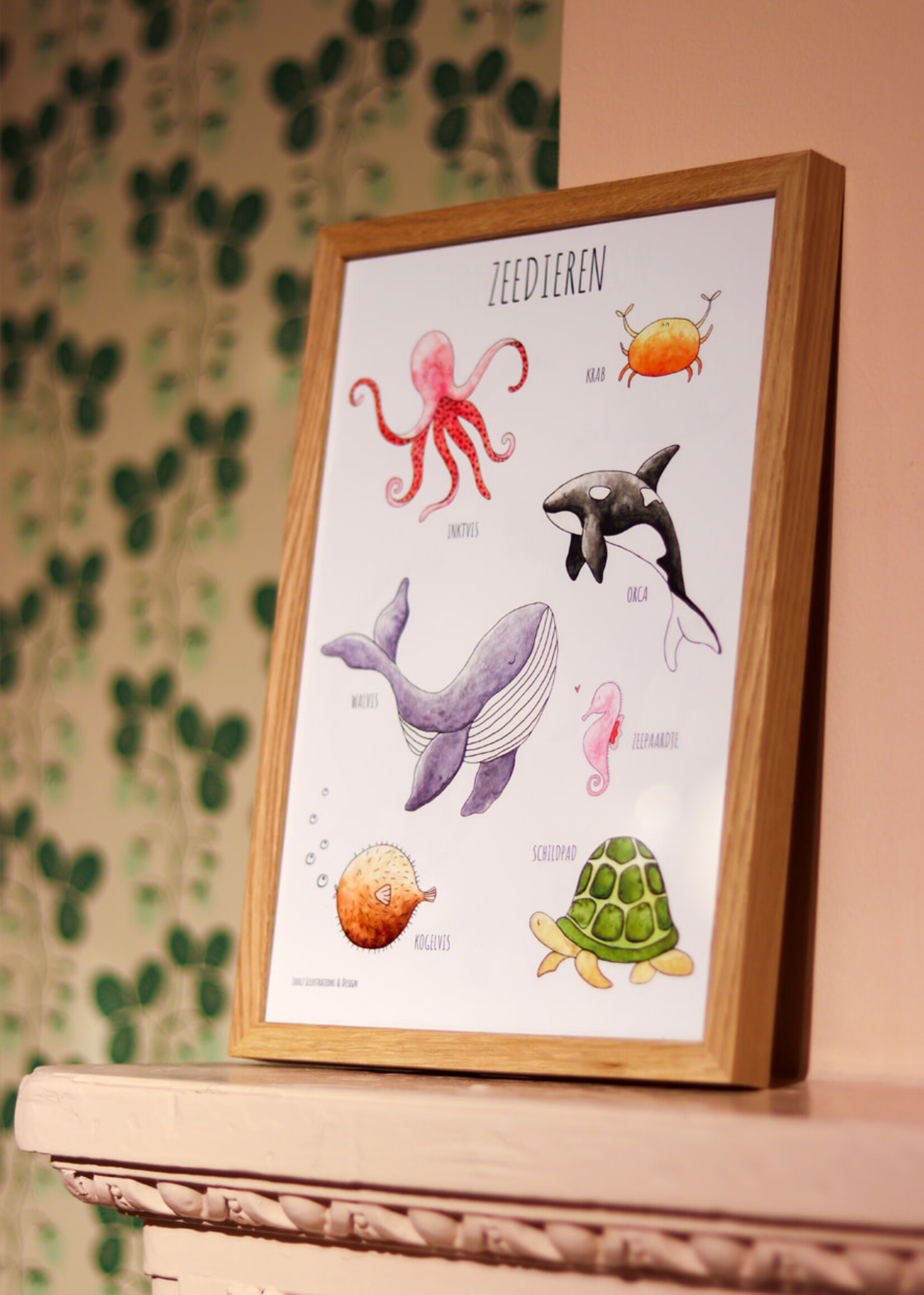 Juulz Juulz Poster A4 Zeedieren 21cmx30cm