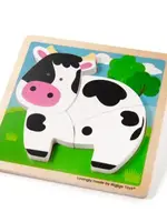 Bigjigs Toys Bigjigs - puzzle cow