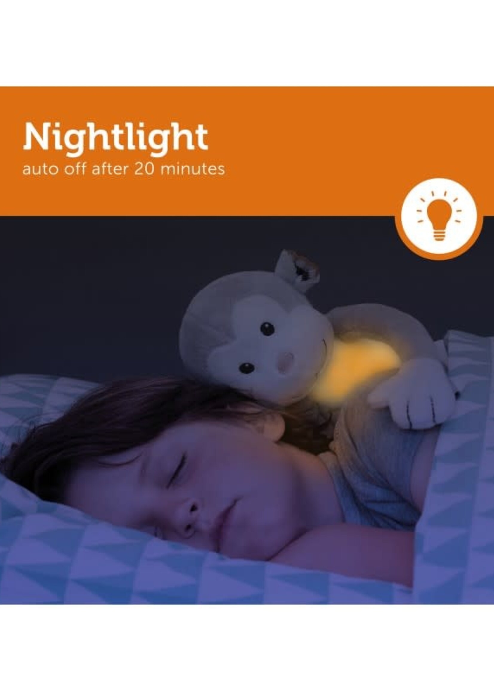 zazu Zazu  - nightlight soft toy  Max the monkey