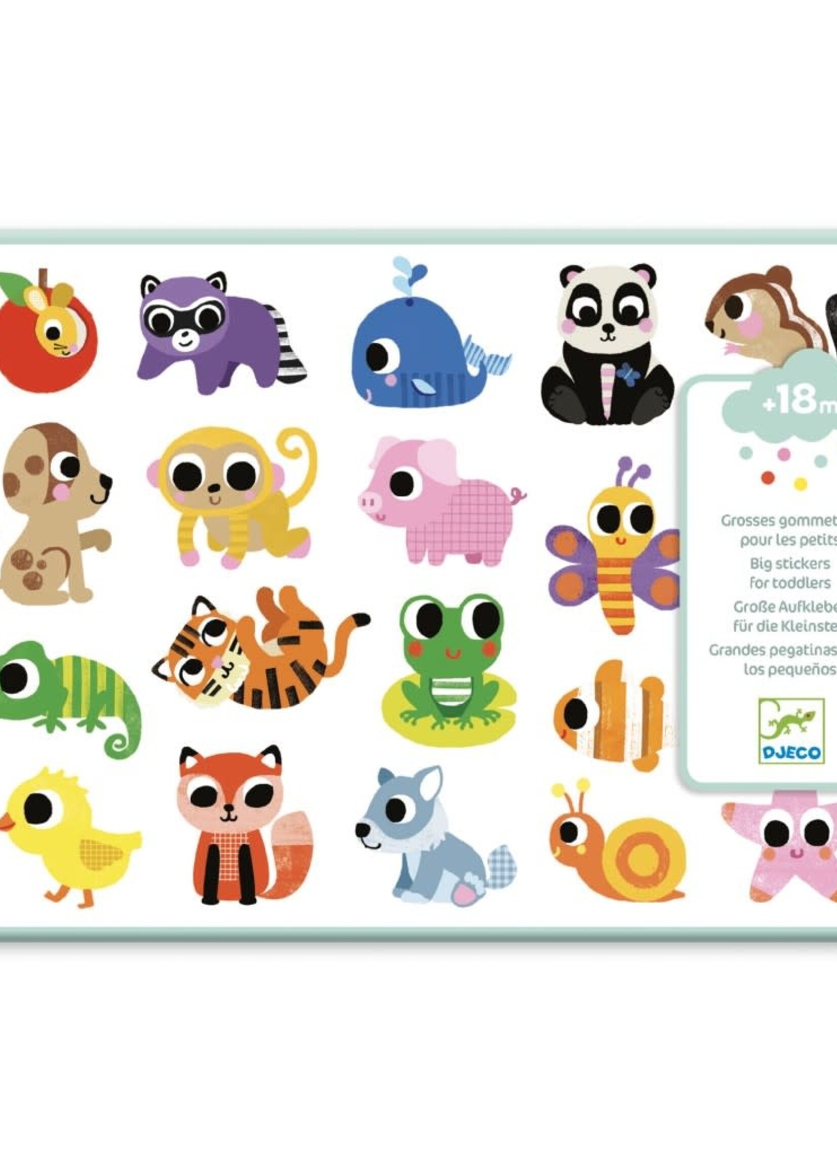 Djeco Djeco -  grote stickers babydieren