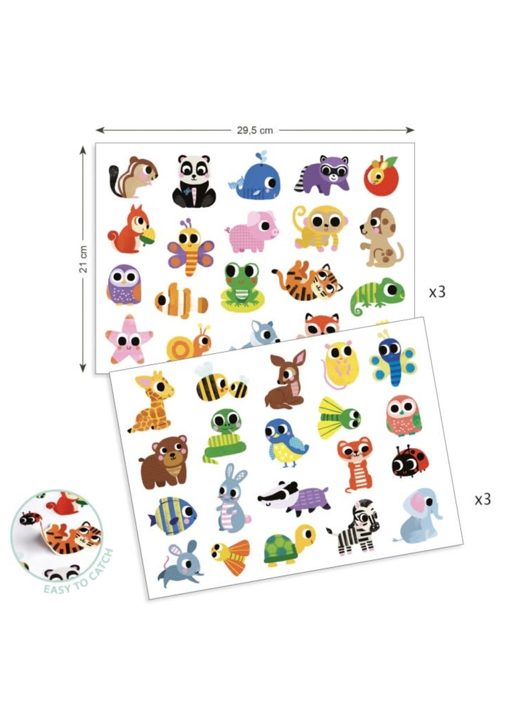 Djeco Djeco -  grote stickers babydieren