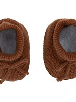 Klein Klein - knitted bootie pecan brown - one size