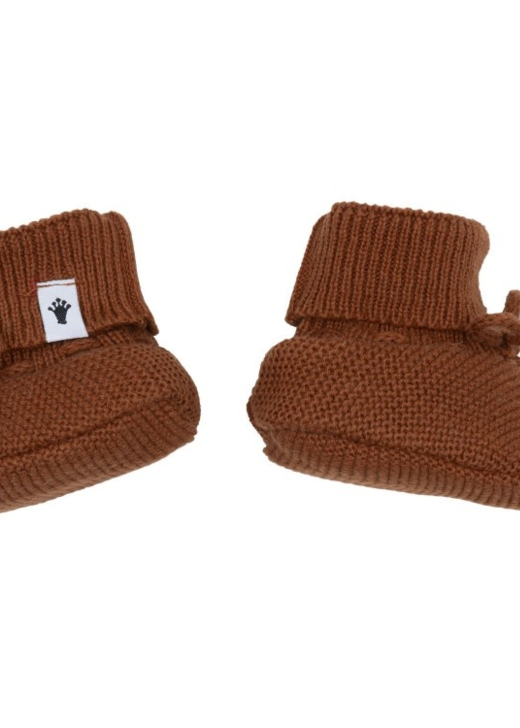 Klein Klein - knitted bootie pecan brown - one size