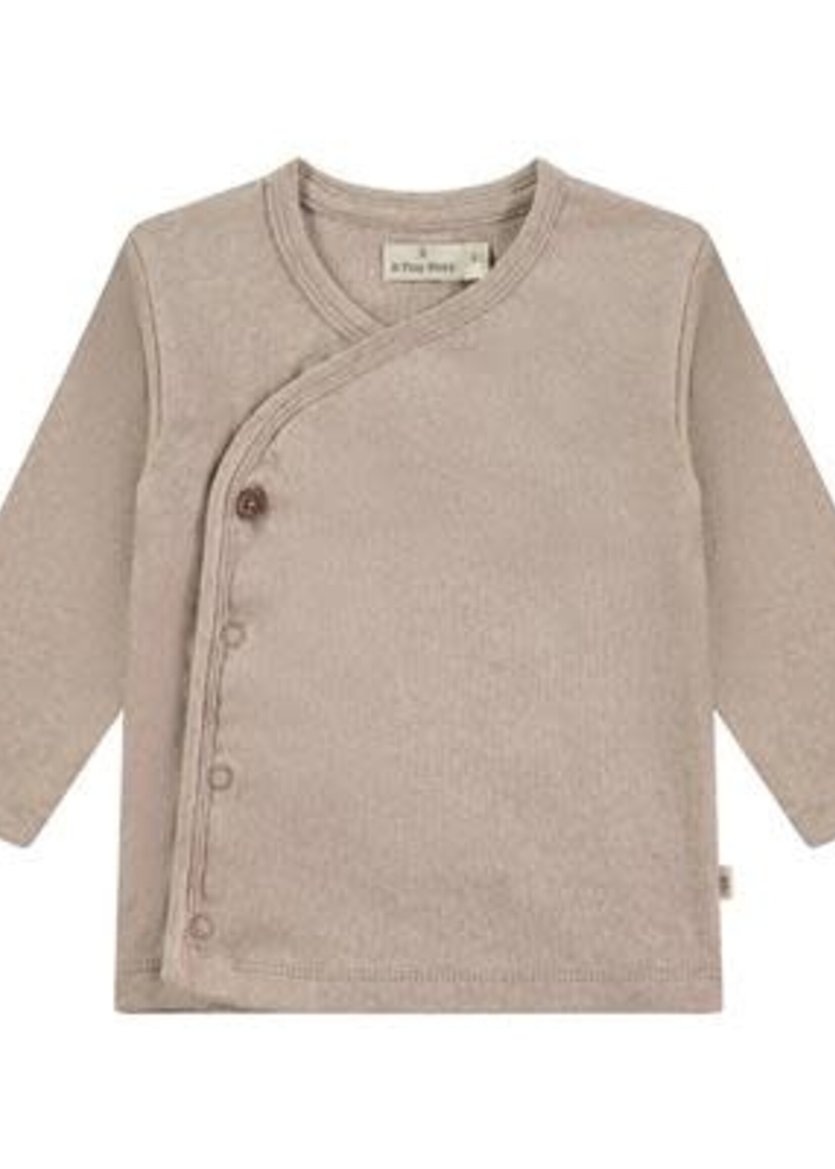 A Tiny Story A Tiny Story noos - shirt overslag ls outmeal melange