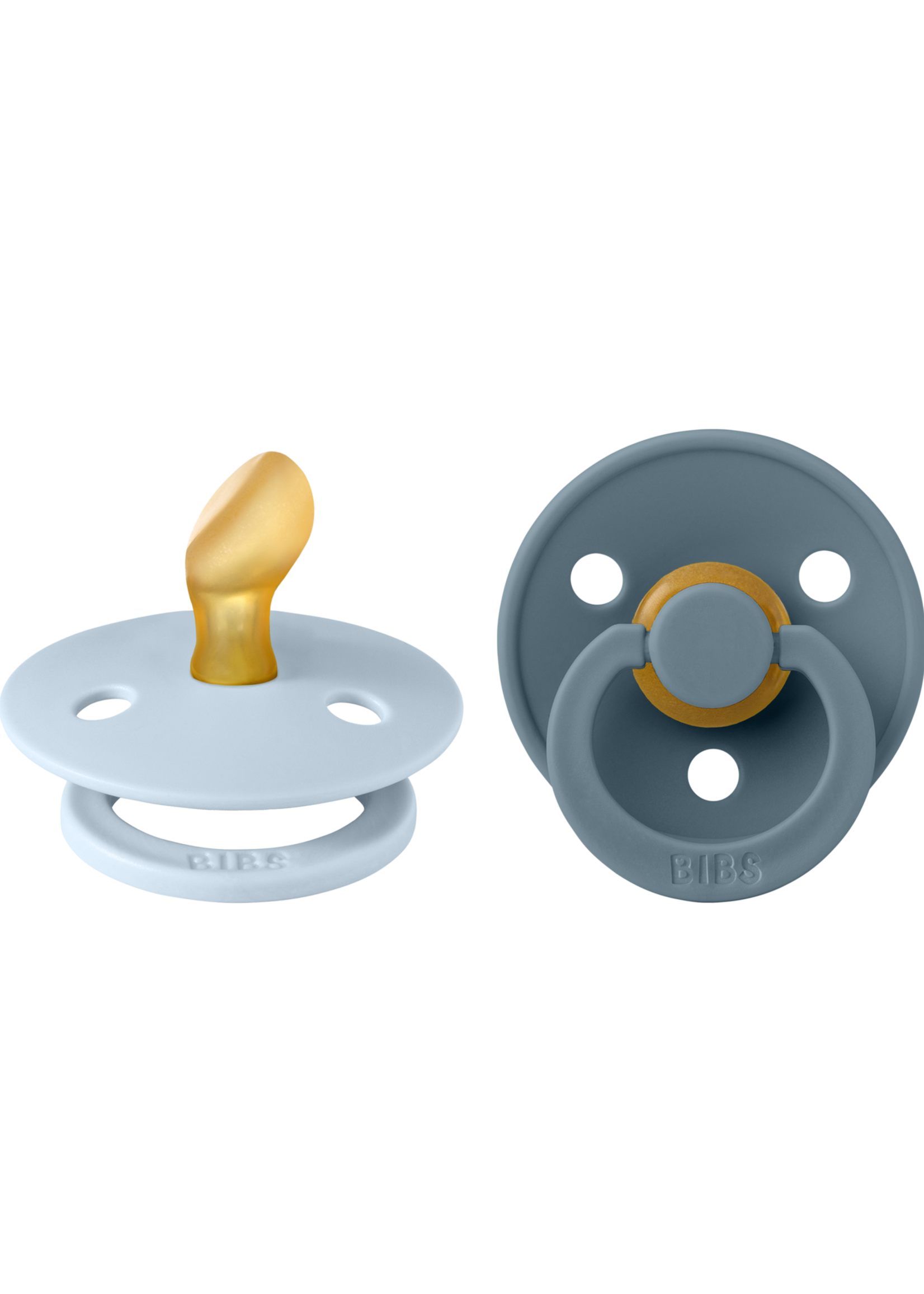 Bibs Bibs - anatomivcal size 2 baby blue / petrol