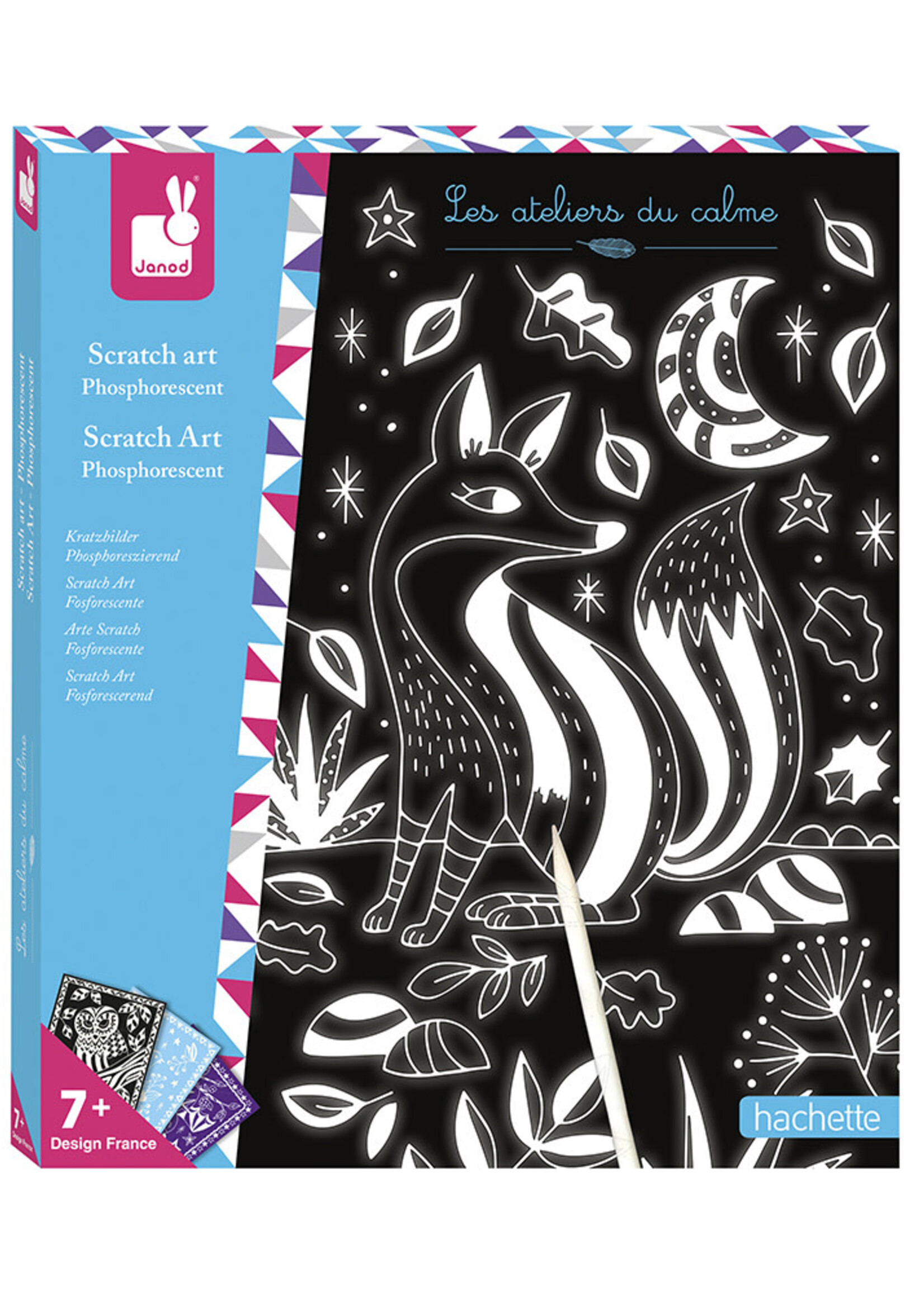 Janod Janod - scratch art glow in the dark