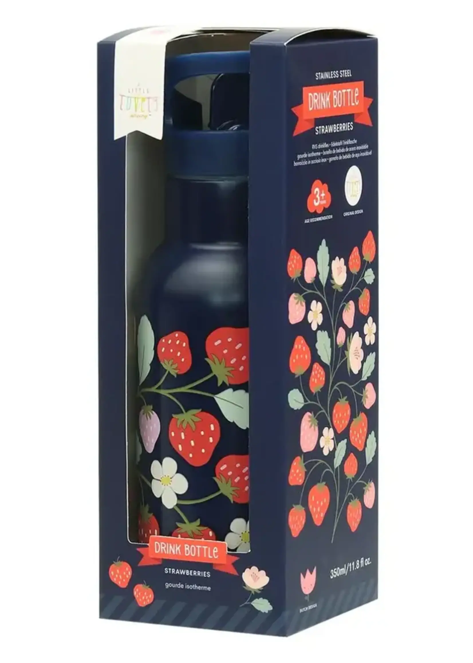 LLC - RVS drinkfles aardbeien