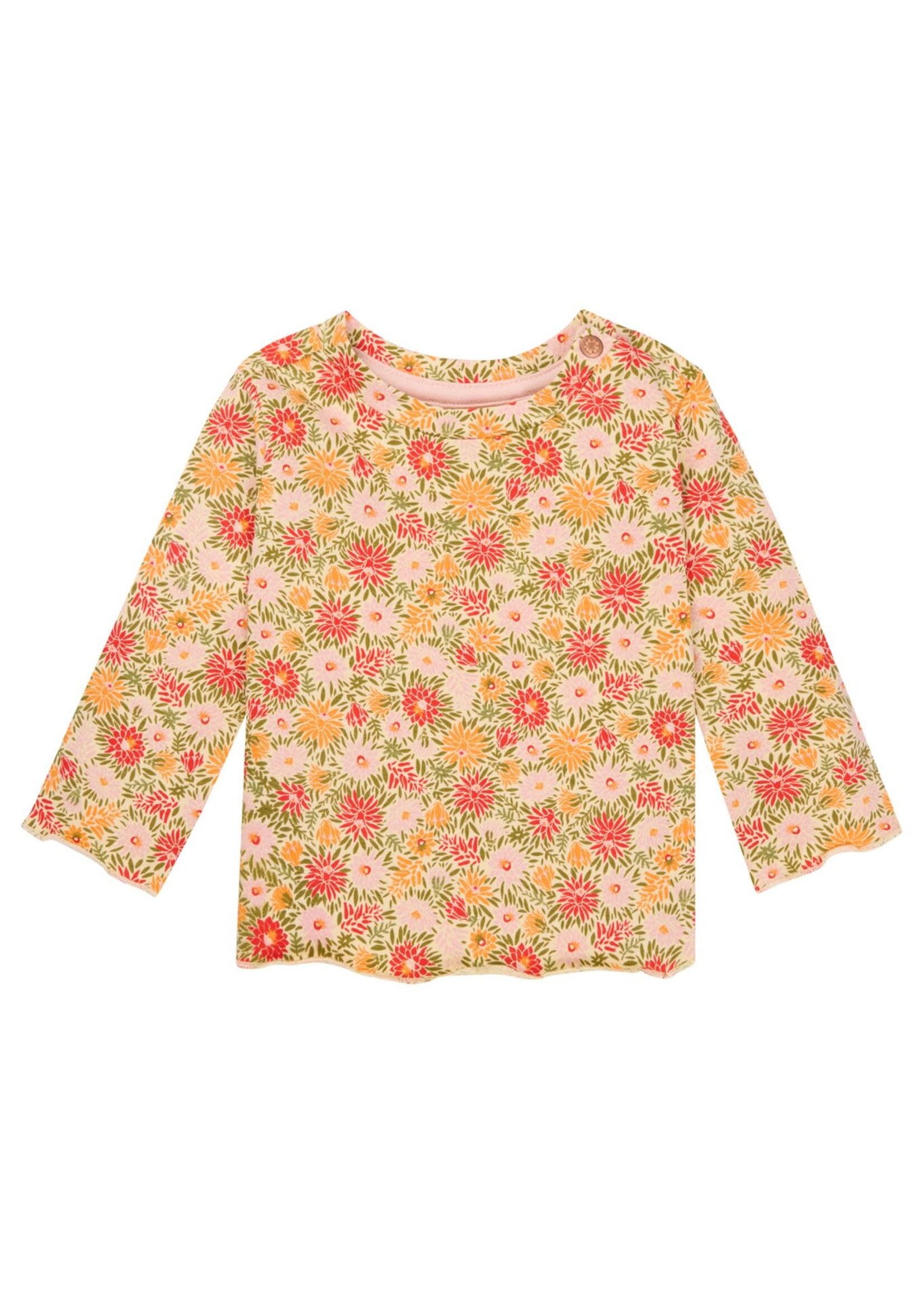 Noppies Noppies - tee manitou ls floral pattern orange