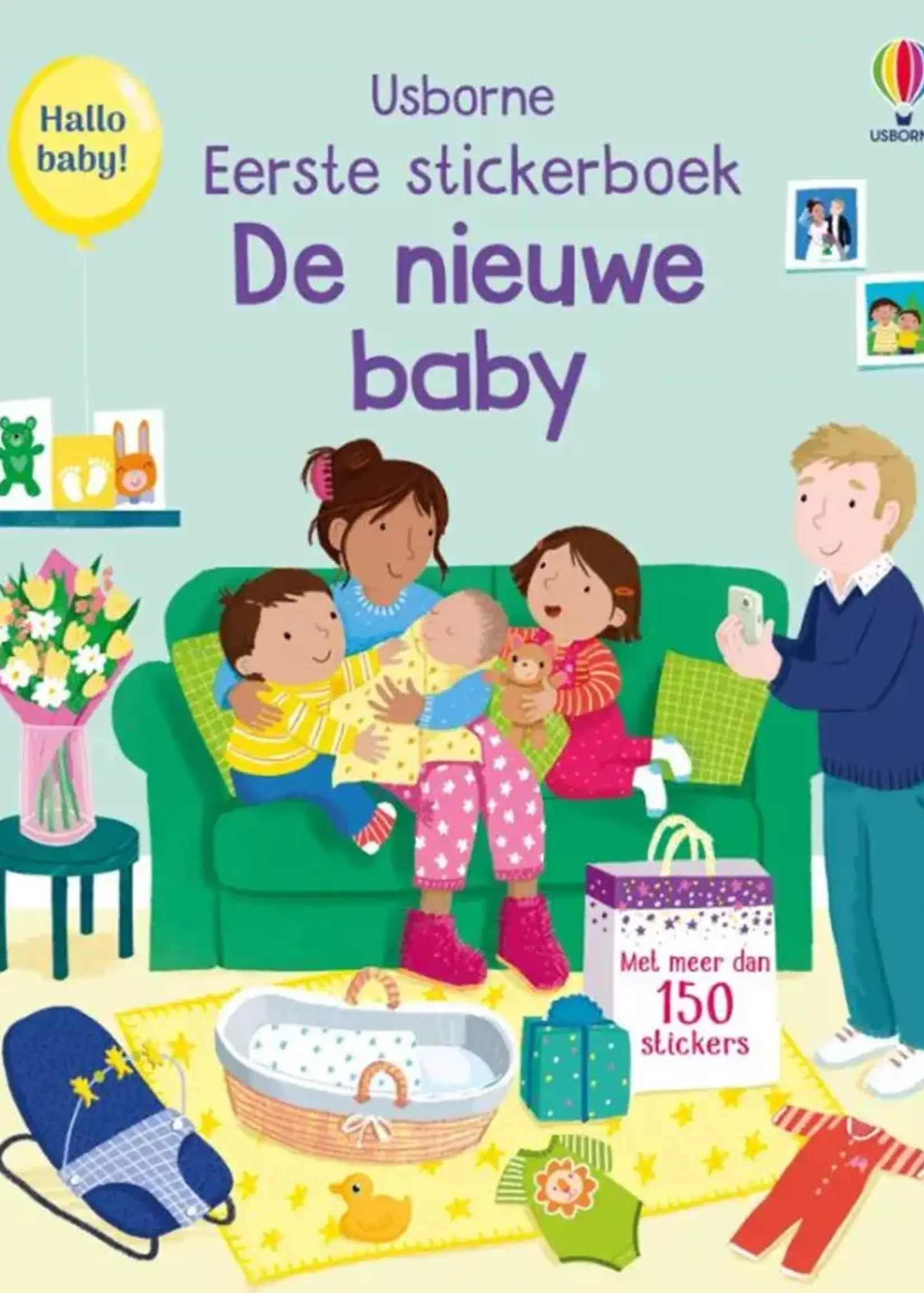 Usborne Usborne - eerste stickerboek de nieuwe baby