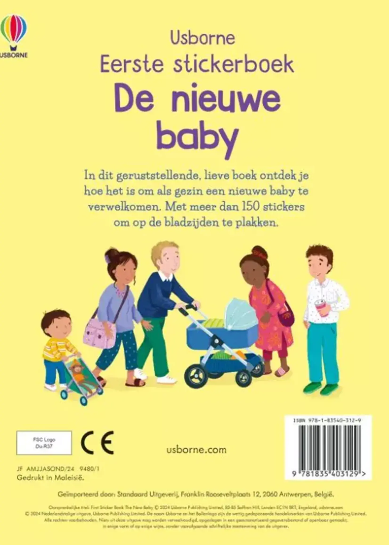 Usborne Usborne - eerste stickerboek de nieuwe baby